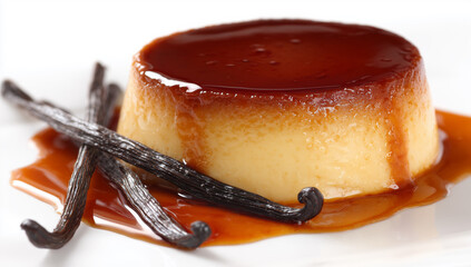 Vanilla Flan with Caramel Sauce