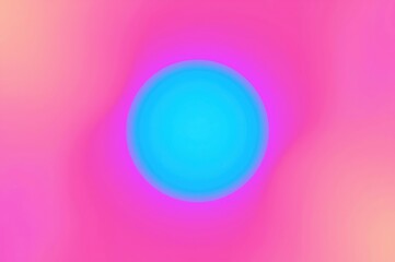 Obraz premium Abstract Gradient with Blue Circle on Pink Background