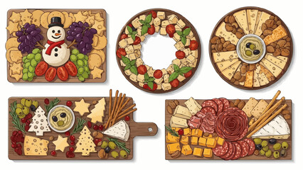 A festive decoration collection of sweet chocolate easter eggs on a plate for a holiday dessert