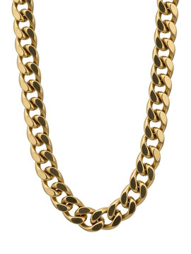 Gold Chain Necklace PNG Heavy Luxury Jewelry Design