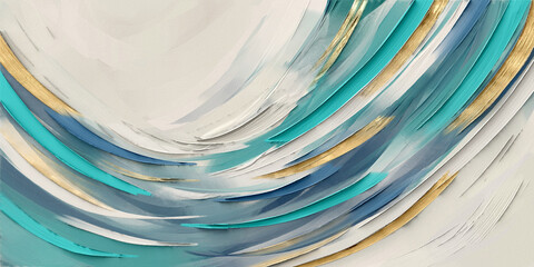 A modern abstract piece with soft gradients and flowing lines, bringing a serene and elegant atmosphere to any contemporary space