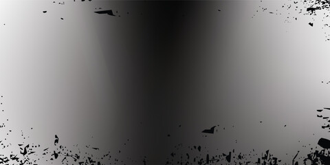 Black White Gradient Grunge Abstract Background with Noise Grainy Texture. For poster, banner, flyer and presentation.