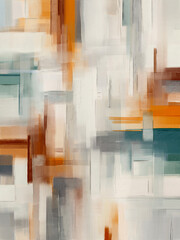 Abstract multicolor painting wtih grunge texture on canvas. Artwork mix brush stroke, splash color and oil, acrylic paint element. Modern contemporary art  for wallpaper background
