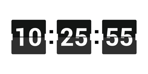 Countdown timer vector design illustration isolated on background. illustration isolated on background.