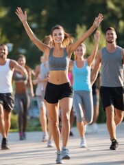 Naklejka premium fitness sport and healthy lifestyle concept group of people doing yoga seated staff pose on mats at studio no logos no brands ar 34