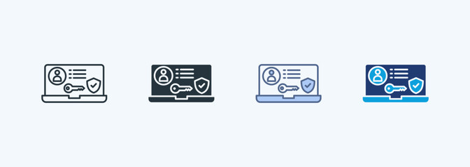 Protected Profile Multiple Style Icon Collection