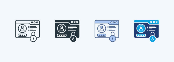 Private Account Multiple Style Icon Collection