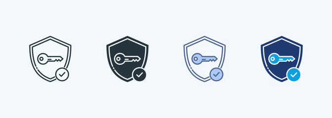 Private Key Multiple Style Icon Collection