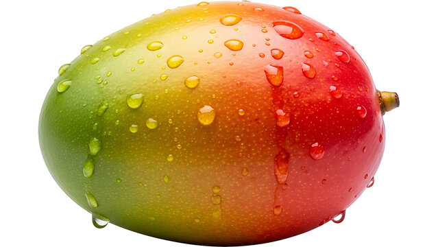 Ripe, refreshing mango with vibrant color gradient