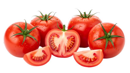 Fresh juicy tomatoes ready for delicious recipes