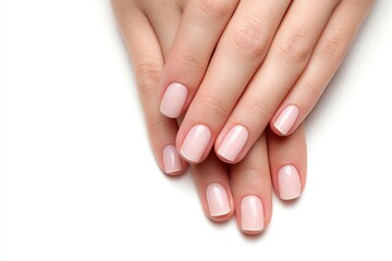 nails manicure concept with a copy space
