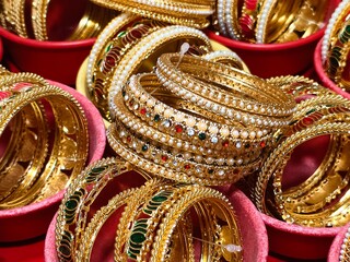 Stylish Gold Bangles, Gold Plated Bangles for Women, Thick Gold Bangles, Gold Jewelry, Indian...