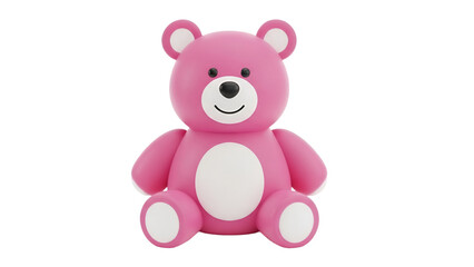 Pink Teddy Bear Illustration
