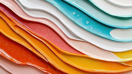 Abstract image of colorful paint strokes, creating a vibrant and textured background.