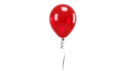 Red Balloon on Black Background