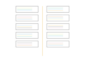 Side-by-Side Comparison Boxes Infographic Vector