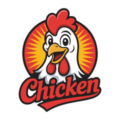 Chicken mascot logo design