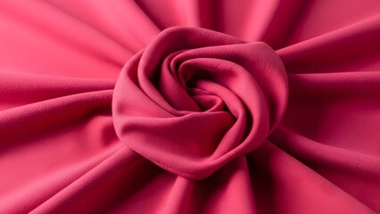 Obraz premium Pink Fabric Spiral Fold Texture Background