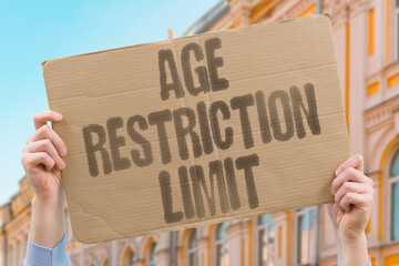 "Age Restriction Limit" Authorities set arbitrary cutoffs for various activities. MINIMUM. MAXIMUM. YEARS. LEGAL. ADULT.
