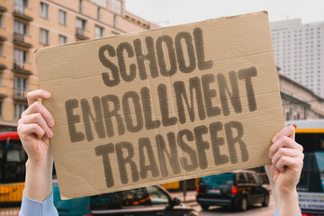 "School Enrollment Transfer" Children change educational institutions during family transitions regularly. SCHOOL. STUDENT. TRANSFER. EDUCATION. ENROLL.