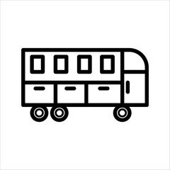 bus icon white