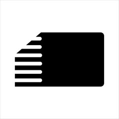 memory card icon black
