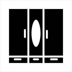 wardrobe icon black