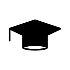graduate hat icon black