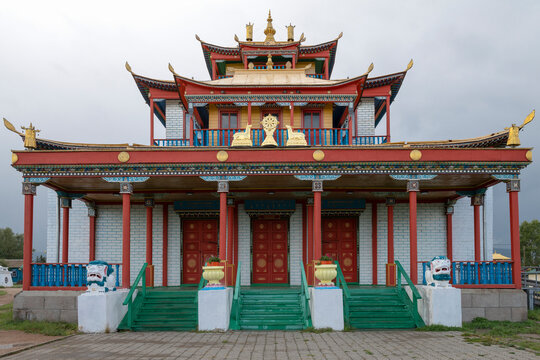 Buddhist temple "Sogchen" on the territory of Ivolginsky datsan. The Republic of Buryatia