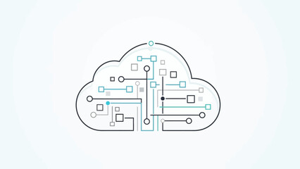 Digital cloud computing technology with integrated circuit network.