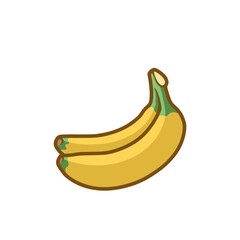 Healthy food vector illustration banana in a clean, bright style. Perfect for nutrition, diet content, meal prep, and educational design.