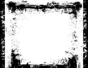 Rough grunge paint texture in black and white