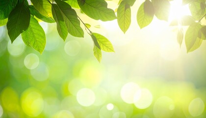 Naklejka premium green leaves background