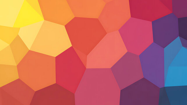 Colorful Geometric Polygon Mosaic Background Abstract Illustration Art Design