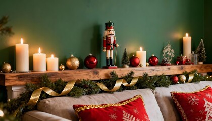 burning candles in church