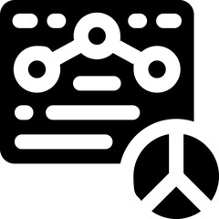 timeline glyph icon. Strong and solid vector icon for websites, mobile interfaces, presentations, and visual branding. High quality and easy to edit.