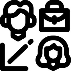 advisor line icon. Clean and minimalist vector icon for websites, mobile apps, presentations, and logos. Fully scalable and customizable for any project.