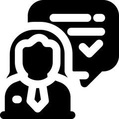video conference glyph icon. Strong and solid vector icon for websites, mobile interfaces, presentations, and visual branding. High quality and easy to edit.