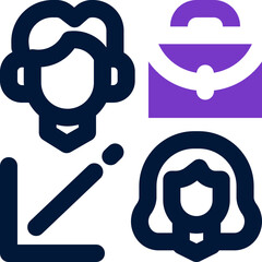 advisor duotone icon. Sleek and modern vector icon for websites, mobile apps, marketing materials, and corporate design. Fully scalable and ready to use.