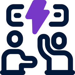 forum duotone icon. Sleek and modern vector icon for websites, mobile apps, marketing materials, and corporate design. Fully scalable and ready to use.