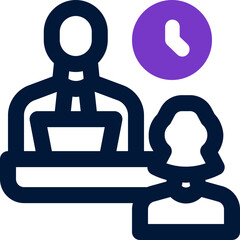 people duotone icon. Sleek and modern vector icon for websites, mobile apps, marketing materials, and corporate design. Fully scalable and ready to use.