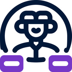 digital identity duotone icon. Sleek and modern vector icon for websites, mobile apps, marketing materials, and corporate design. Fully scalable and ready to use.