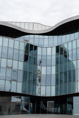 modern office building with blue sky