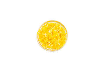 Lemon fruit zest. Fresh yellow organic lemons and a grater isolated on a white background. Citrus zest grater. Lemon twisted peel. Vitamin C. Space for text. Copy space.