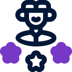 credible duotone icon. Sleek and modern vector icon for websites, mobile apps, marketing materials, and corporate design. Fully scalable and ready to use.