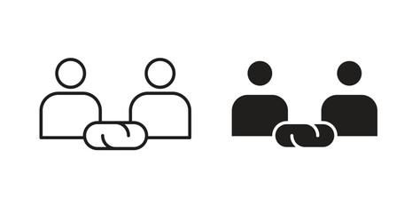 Affiliate link icon vector design. icon doodle hand drawn.