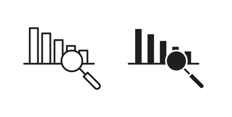 Analisys icon vector design. icon doodle hand drawn.