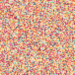 Fototapeta premium Seamless pixelated mosaic pattern in blue, turquoise, green, and black tones. Digital noise texture inspired by retro video games and 8-bit graphics. Ideal for backgrounds, game design, abstract wallp