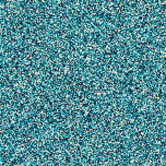 Seamless pixelated mosaic pattern in blue, turquoise, green, and black tones. Digital noise texture inspired by retro video games and 8-bit graphics. Ideal for backgrounds, game design, abstract wallp