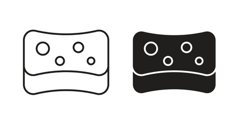 Bath sponge icon vector design. icon doodle hand drawn.